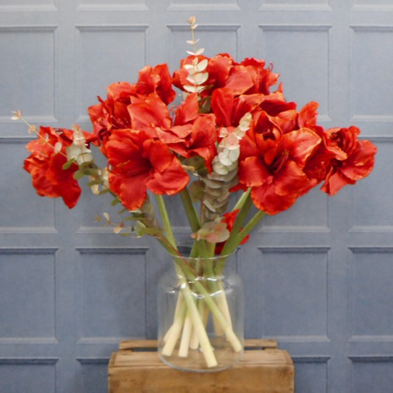 Premium Amaryllis Red 75cm | Artificial Flowers